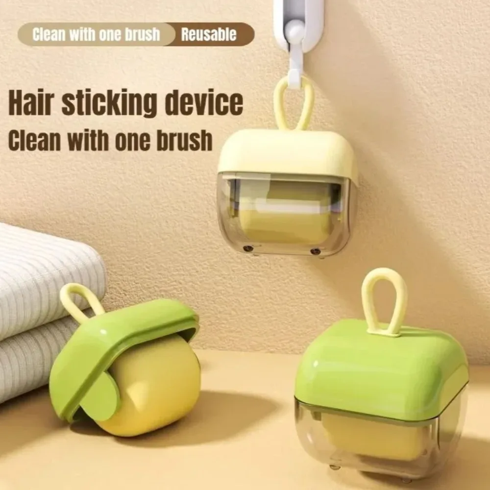 Mini Reusable Washable Lint Roller Strong Adhesive Hair Sticking Machine Dust Removal Brush for Clothes Pets Furniture Cleaning